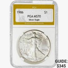 1986 Silver Eagle PGA MS70