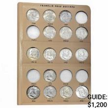 1948-1963 BU Franklin 50c Album (30 Coins)