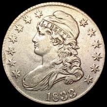 1833 Capped Bust Half Dollar NEARLY UNCIRCULATED