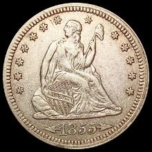 1855 Seated Liberty Quarter CLOSELY UNCIRCULATED