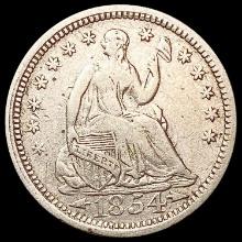 1854 Seated Liberty Half Dime LIGHTLY CIRCULATED