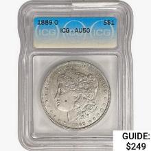 1889-O Morgan Silver Dollar ICG AU50