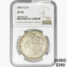 1894-O Morgan Silver Dollar NGC XF45