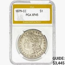 1879-CC Morgan Silver Dollar PGA XF45