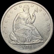 1871-S Seated Liberty Half Dollar CLOSELY UNCIRCULATED