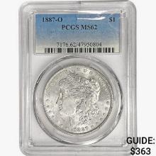 1887-O Morgan Silver Dollar PCGS MS62