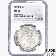 1879-O Morgan Silver Dollar NGC MS61