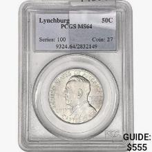 1936 Lynchburg Half Dollar PCGS MS64