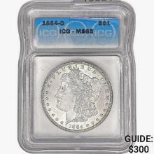 1884-O Morgan Silver Dollar ICG MS65