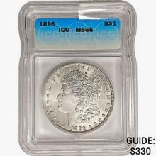 1896 Morgan Silver Dollar ICG MS65