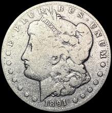 1891-CC Morgan Silver Dollar NICELY CIRCULATED