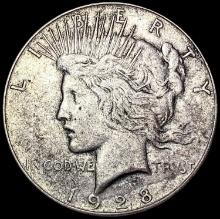 1928-S Silver Peace Dollar NEARLY UNCIRCULATED