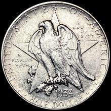 1934 Texas Half Dollar CHOICE AU