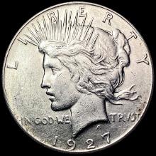 1927 Silver Peace Dollar NEARLY UNCIRCULATED