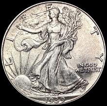 1939-D Walking Liberty Half Dollar CHOICE AU