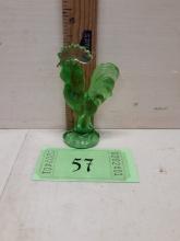 Glass Green Rooster