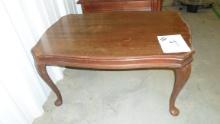 coffee table, wooden 15in tall and 29in wide