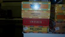 cigar boxes, lot of 4 vintage boxes