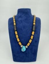 Navajo Trade Bead Turquoise Necklace