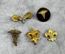 Group of Military and Boy Scout Pins