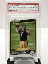 2004 Score Graded Ben Roethlisberger Rookie Card