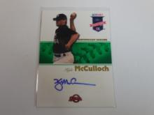2008 TRISTAR PROJECTIONS KYLE MCCULLOCH AUTOGRAPHED ROOKIE CARD