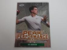 2020 SAGE HIT PREMIER DRAFT JOE BURROW PEAK PERFORMANCE ROOKIE CARD