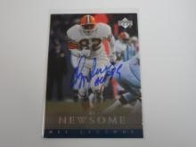 2000 UPPER DECK NFL LEGENDS OZZIE NEWSOME AUTOGRAPH CARD BROWNS