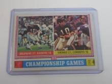 1974 TOPPS FOOTBALL #462 AFC NFC CHAMPIONSHIP GAMES KEN STABLER FRAN TARKENTON