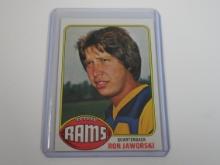 1976 TOPPS FOOTBALL #426 RON JAWORSKI ROOKIE CARD LOS ANGELES RAMS RC