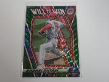 2021 PANINI MOSAIC SHOHEI OHTANI WILL TO WIN GREEN MOSAIC PRIZM ANGELS