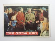 1956 TOPPS DAVEY CROCKETT SERIES 1 #44 YOU'RE CHEATING MISTER