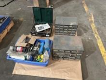 Pallet of Tooling, Universal Boring head, clamps, Assorted Inserts and Etc