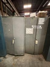 Lot of 2 Double Door Cabinets with Electric Components 38? X 24? X 73?