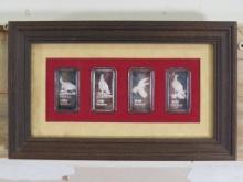 Rare Hamilton Mint Wild Turkey Bourbon 1 Tray Ounce 999 Silver Bars from 1976. Complete Set in Displ