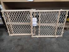 2 WOODEN BABY GATES