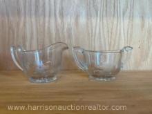 Vintage R.G. Sherriff Crystalware Creamer & Sugar Bowl Set