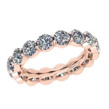 8.00 Ctw SI2/I1 Diamond 14K Rose Gold Men's Band Ring