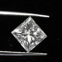 GIA CERTIFIED 0.5 CTW F/SI2 PRINCESS DIAMOND