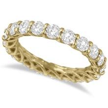 Luxury Diamond Eternity Anniversary Ring Band 14k Yellow Gold 3.50ctw