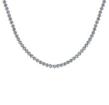 4.64 Ctw SI2/I1 Diamond  14K White Gold Necklace