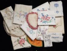Assortment of Embroidered Linen