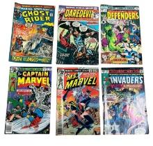 6- Marvel comic books, see complete list below