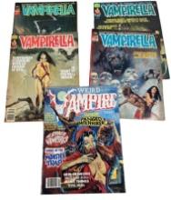 4- Vampirella Magazines (11,17, 44, 88) and Weird Vampire (July 1979) Magazine