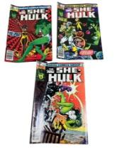 3- She-Hulk Comic books, nos, 3, 14, 15