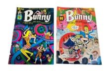2- Harvey Bunny Comic Books, no. 4 and 6