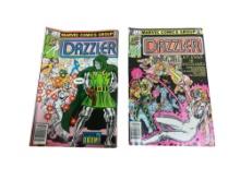 Dazzler no. 2 and 3 comic books