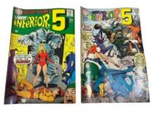 2- The New Inferior 5,  12 Cent Comic Books, nos 8 & 9