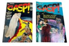 2- Gasp! No. 1 and 2, 12 cent comic books