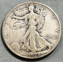 1928-S US Walking Liberty Half Dollar, 90% Silver